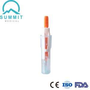 China Sterile Disposable Safety Lancet Needle 21G 2.2mm, 100 Blood Lancets Per Box factory