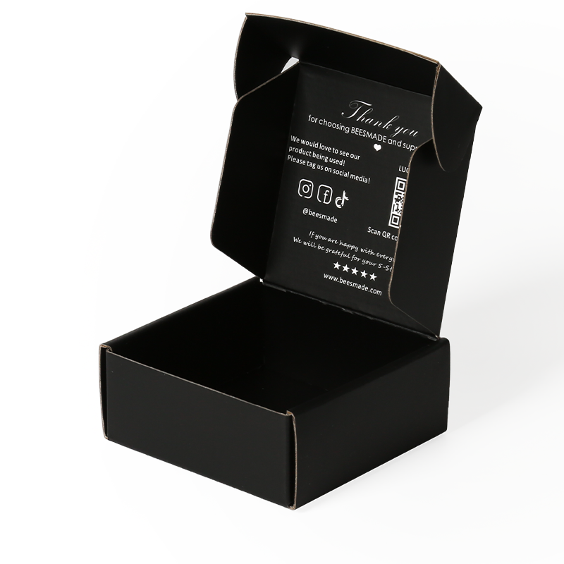 Custom Shipping Mailer Boxes Black Inside And Outside Lipstick Paper Box Packaging