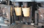 SS Large Scale Wafer Cone Maker Automatic Wafer Cone Production Equipment 0.75kw