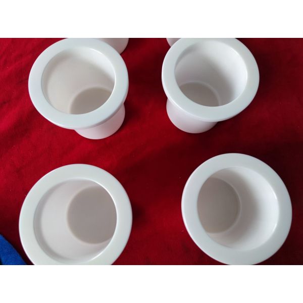 Customized Advanced Structual Ceramic Zirconia ZrO2 Ceramic Containment Shells Used For Magnetic Drive Pumps