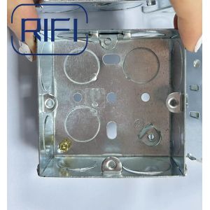 British Stand Galvanized GI Switch And Socket Box 1 Gang Boxes With 20mm 25mm