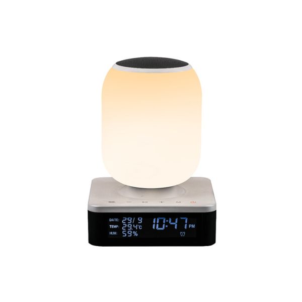 China Bedside LED Light Bluetooth Speaker Lamp 6000mAh Battery With APP Controlled factory