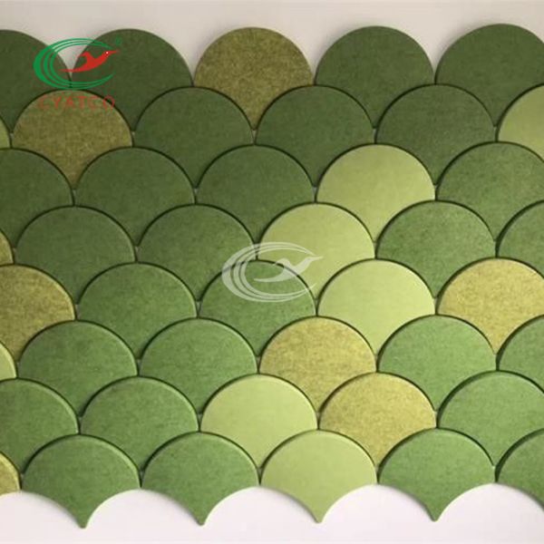 China Practical Odorless Polyester Fiber Panel , Mildewproof Acoustic Board Texture factory