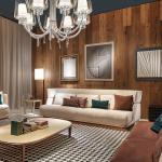 Italian Curved Corner Sectionals 2.3m Curved Luxury Living Room Furniture Sets