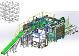 China Wood Pallet High Level Palletizer / Automatic Stacking Machine For Stacking Bags factory