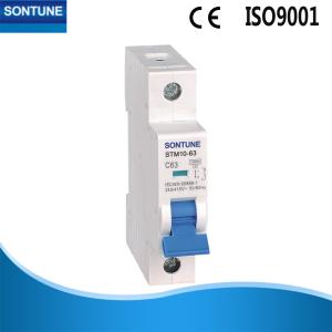 China Long Life 1 Pole Mini MCB Circuit Breaker Din Rail Mount 6ka Light Weight factory