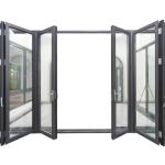 Workshop Heat Insulation K Value ≤2.1 Thermal Break Black Aluminium Alloy Bi