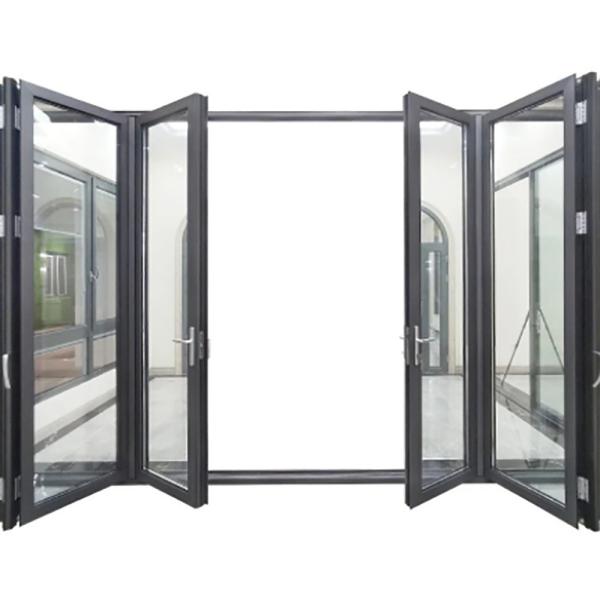 Workshop Heat Insulation K Value ≤2.1 Thermal Break Black Aluminium Alloy Bi