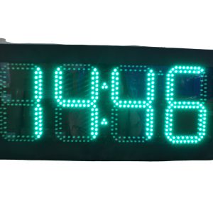 12 Inch Led Time And Temperature Display For Gas Station With RF Remote