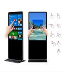 Free standing 55 inch interactive information multi touch screen advertising