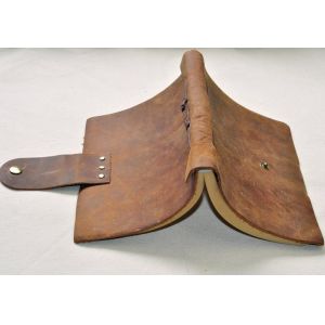 Large Antique Travel Journal Notebook Wear Resistant With Snap Fastener