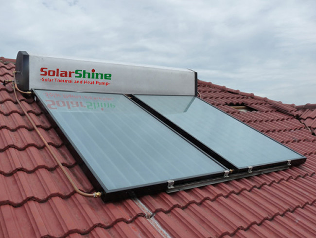 flat plate solar water heater 12