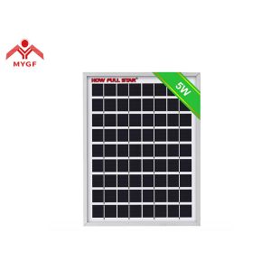 China Durable 5W Polycrystalline Solar Panel High Module Conversion Efficiency factory