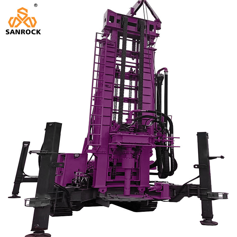 Portable Water Well Drilling Rigs Deep Well Drilling Machine Lifting Force 52T Water Well Drill Rig