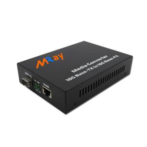 China Unmanaged 10G Gigabit Ethernet Fiber Media Converter SPF Slot 1310nm ST factory