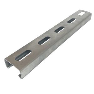 41x21mm Stainless Steel Solar Photovoltaic Mounting Strut Slotted Channels