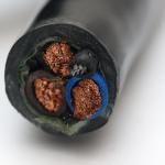 Flexible Drum reeling cable for flexible installation with black jacket for
