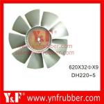 Excavator Fan Blade for , VOL-VO, Komatsu, Hitachi, Sumitomo, Kobelco, Kato,