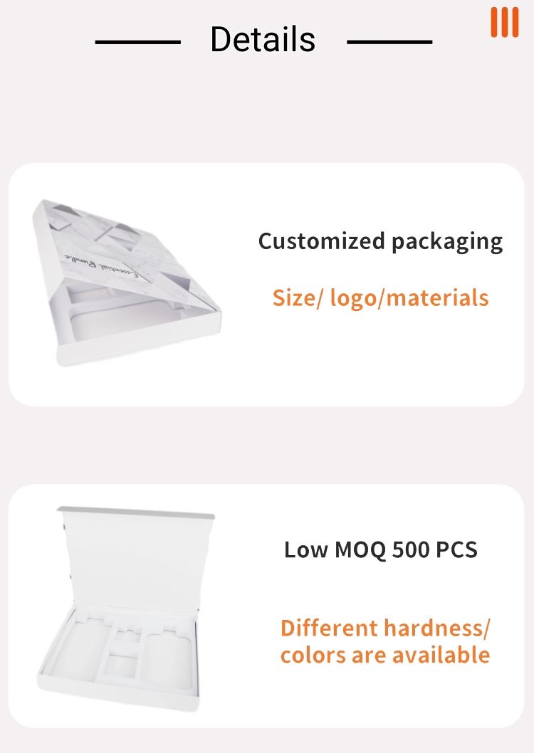 Skin Care Cream Cosmetics Product Gift Box Packaging Custom White EVA Magnet Packaging Box