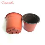 75pcs Flexible Sturdy Plastic Flower Pots HDPE Waterproof 6 Inch Plastic Pots