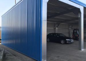 China 100x60x8 Prefab Warehouse Buildings With Corrugated Steel Roofing Sheet factory