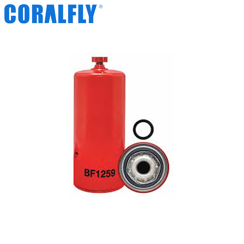 Spin On BF1259 Fuel Filter 10 Micron Baldwin Diesel Fuel Water Separator