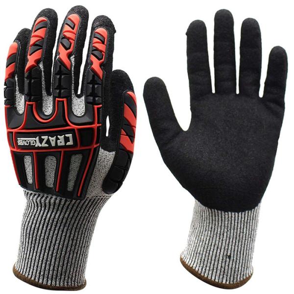 13G Oilfield Safety Work Cut Proof Work Gloves Anti Vibration Heavy Duty Impact