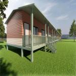 Durable Light Steel Villa Prefabricated Steel Frame Construction Homes