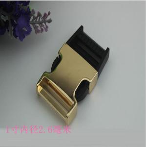 China Wholesale factory bag accessories custom light gold quick release metal belt buckle for backpack factory