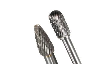 China Taper Head Tungsten Carbide Rotary Burrs Crosscut Teeth Cutter High Strength factory