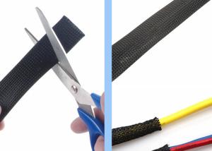 China Cable Wire Cover Protection Expandable Wire Sleeving , Braided Wire Loom Custom factory