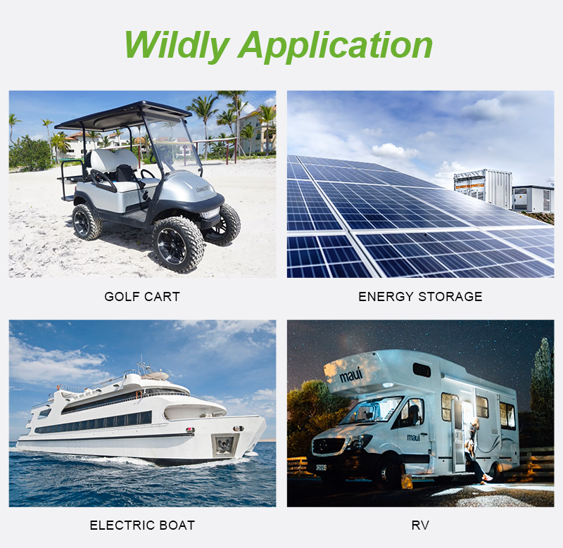 LF100M Golf Carts UPS Power Tools Li-ion Batteries LiFePO4 100Ah 3.2V Cells