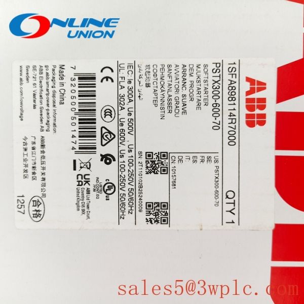 PSTX300-600-70 1SFA898114R7000 ABB Softstarter