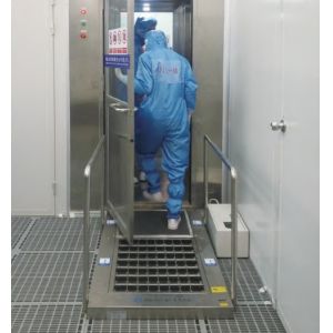 China ISO Standard air shower Compliance Shoe Sole Cleaner Equipment Washing Machine With 20L Water Tank Capacity And Cleaning on sale