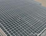 High Bearing Capacity Galvanized Steel Grating Silver Pressure Welded