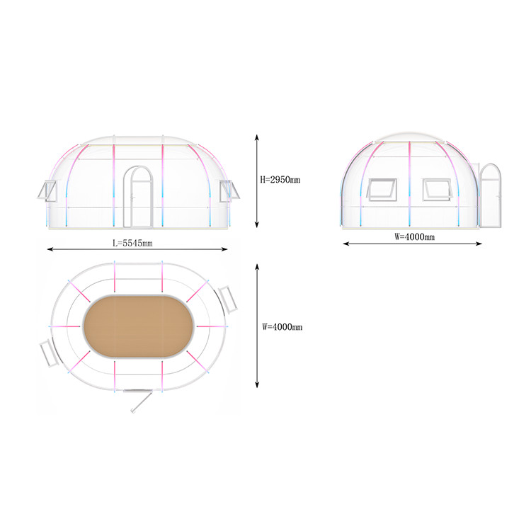 OEM Bubble Picnic Tent Backyard Bubble Tent With Aluminium Window