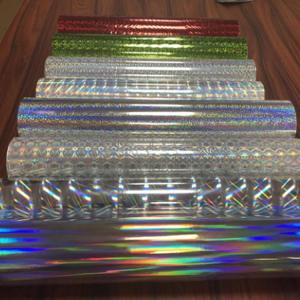 China Packaging Decoration Holographic Vinyl Film with UV Offset/Silk Screen/Flex Printing factory