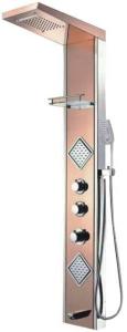 China Bathroom Stainless Steel Shower Panel Thermostatic Shower Column Cold Hot Water factory