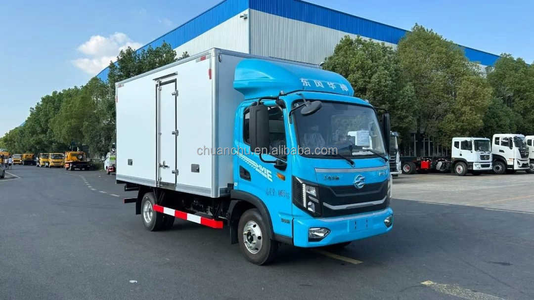 Pure Electric Mini Cargo Van Refrigerated Truck For Food Transportation
