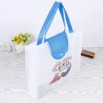 Handheld Promotional Non Woven Fabric Bags Heat Transfer Printing Reusable