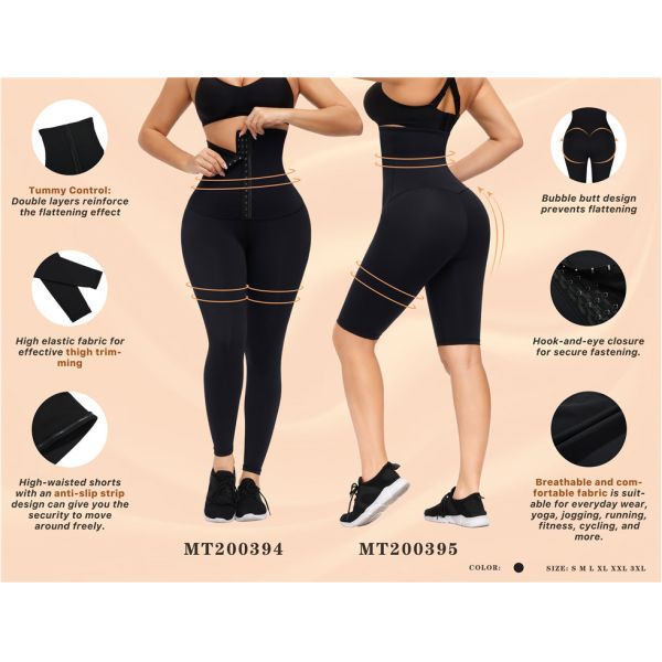 Private Label Tummy Control Pants Breathable Waist Trainer Leggings for Women in Red