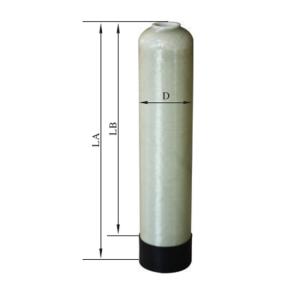 China 7&quot; Diameter FRP Water Treatment Tank For Drinking Water Engineering OEM factory