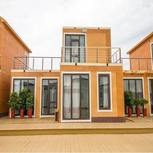 China Galvanized 100mm Sandwich Panel Modern Prefab Cargo Container Homes factory