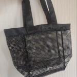 OEM Service Mesh Handbag For Beach Outdoor Sports Or Shopping PVC Mesh Storage