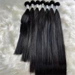 Custom Raw Cuticle Aligned Virgin Brazilian Hair Bundles 12A Grade