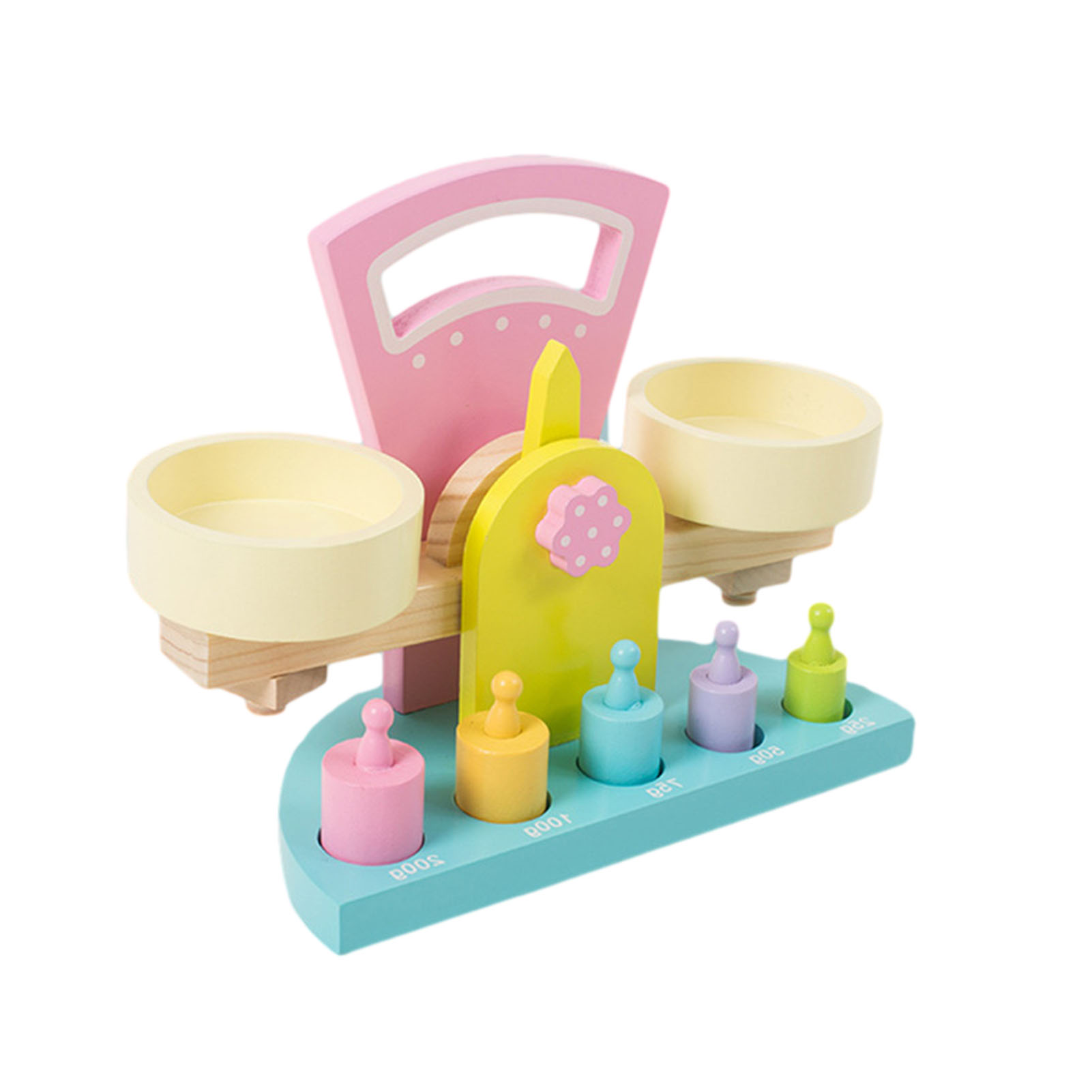 Tasteless Wooden Balance Scale Toy For Preschool Children