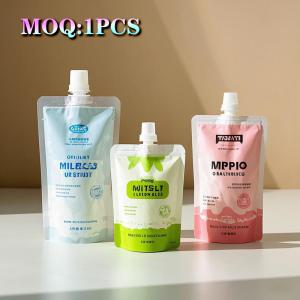 Stand Up Plastic Custom Liquid Juice Pouch Drink Packaging Bags Spout Pouch Juice Doypack Spout Bag
