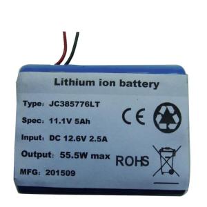 China 12.6V 4.9Ah Rechargeable Li Ion Battery With SMBUS Communication factory