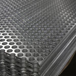 China 310S Perforated SS Plate , Perforated Stainless Steel Mesh Sheet For Architecture factory