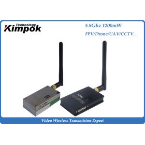 China 1200mW Analog Video Transmitter , 5.8Ghz Wireless CCTV Video Transmitter &amp; Receiver factory